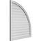 Ekena Millwork Quarter Round Top Right Surface Mount PVC Gable Vent w/ 2"W x 1-1/2"P Brickmould Frame, 34"W x 40"H GVPQR34X4002SF - alternate 3